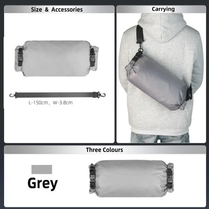 Waterproof Bike Handlebar Bag 12L with Dry Storage