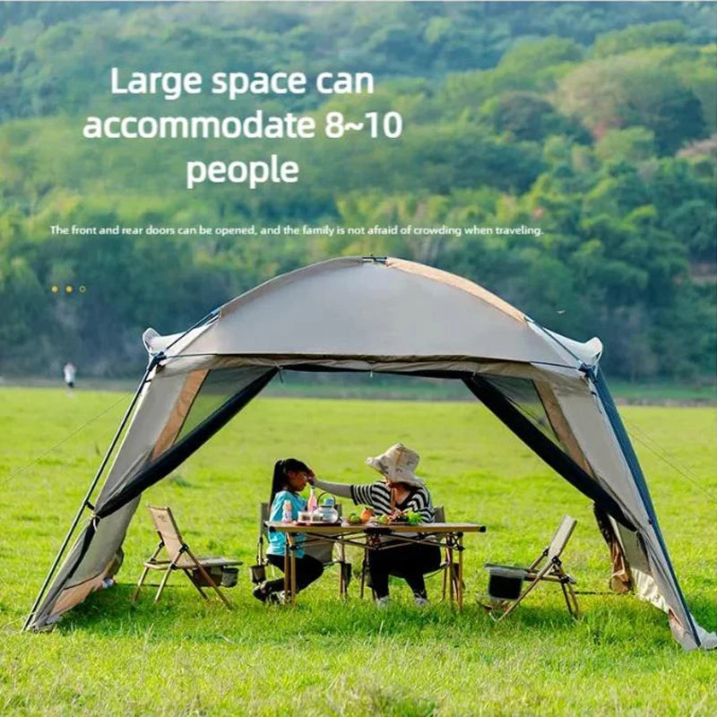 Outdoor Camping Mosquito Net Tent – Spacious Rain & Sun Shelter