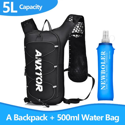 5L Running Hydration Backpack with Water Bag Pocket