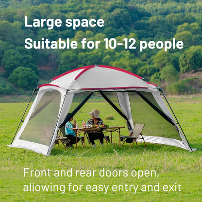 Outdoor Camping Mosquito Net Tent – Spacious Rain & Sun Shelter