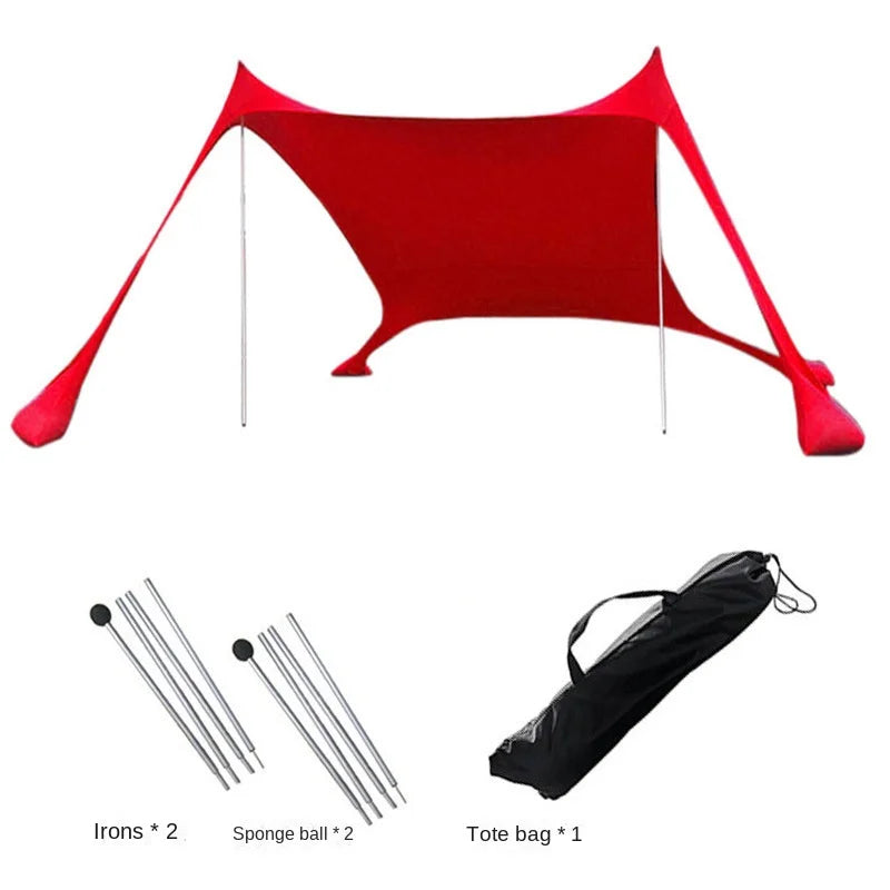 Beach Sun Shelter Tent UPF50+ Windproof Portable
