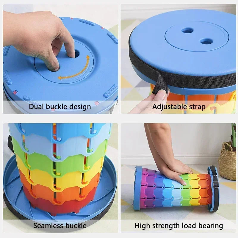 Portable Collapsible Camping Stool for Easy Outdoor Seating