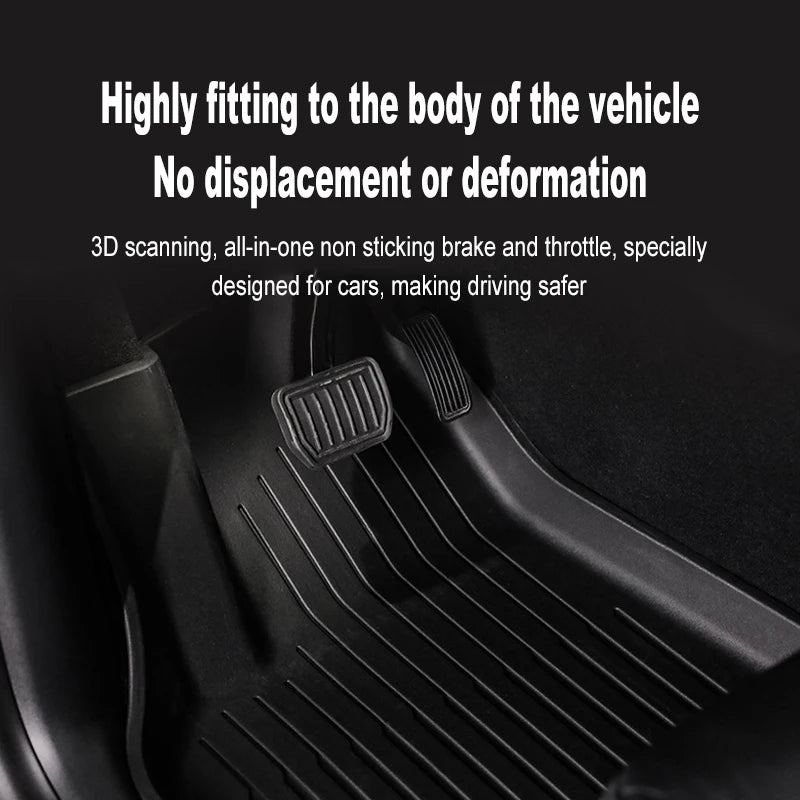 Tesla Model Y 2025 Floor Mats – Full Protection TPE Set