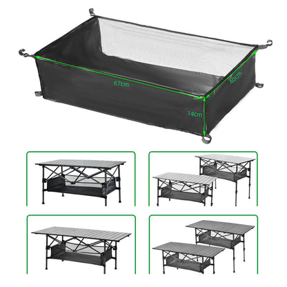 Camping Table Hanging Net Organizer Large Storage