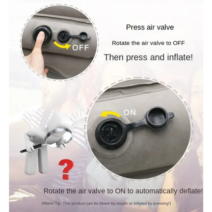 Inflatable Travel Pillow with Chin Support Comfort