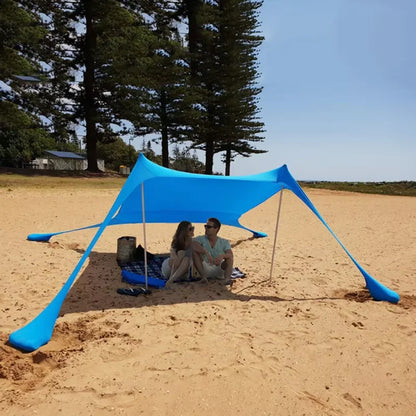 Beach Sun Shelter Tent UPF50+ Windproof Portable