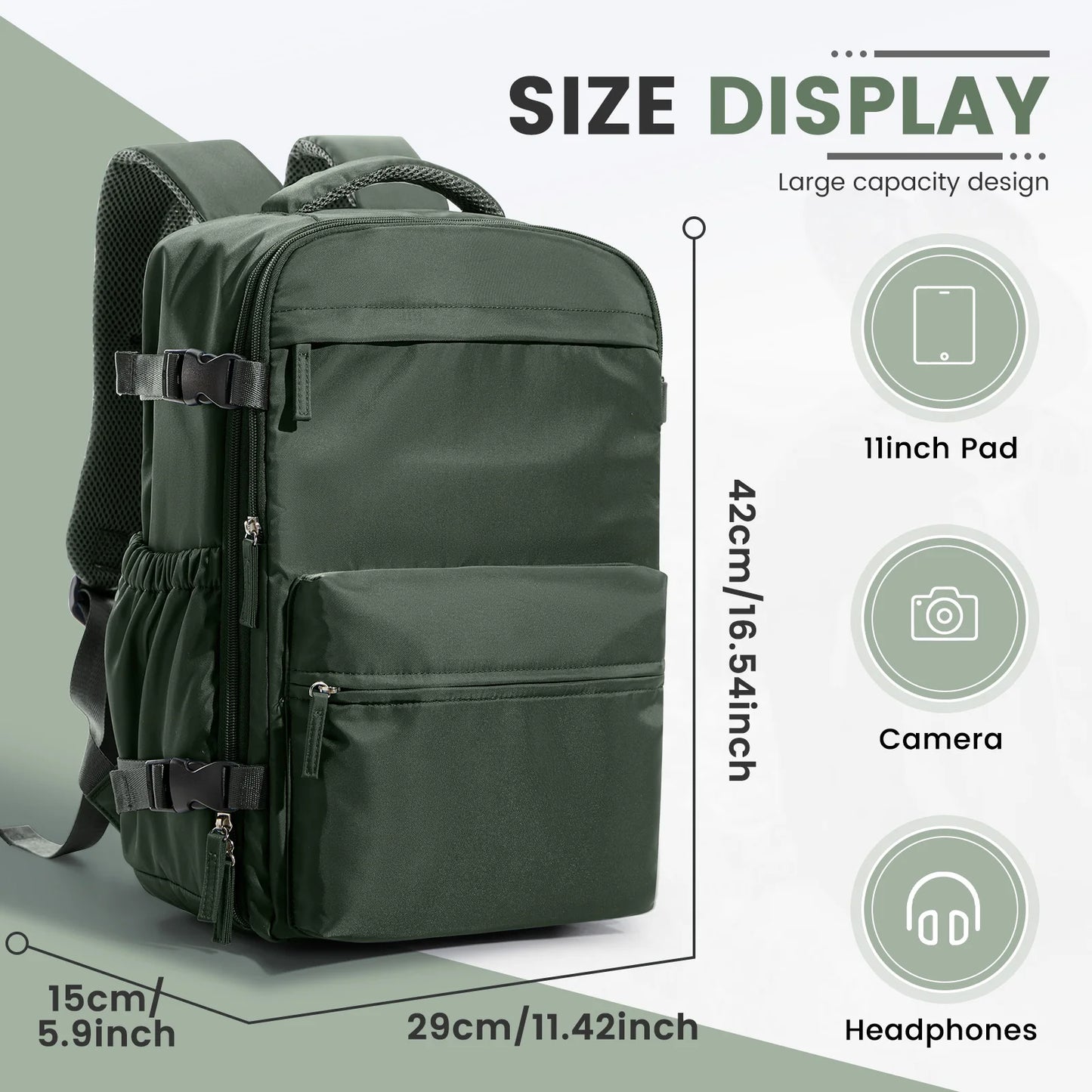 Vacuum Compression Backpack Carry-On Save Space Travel