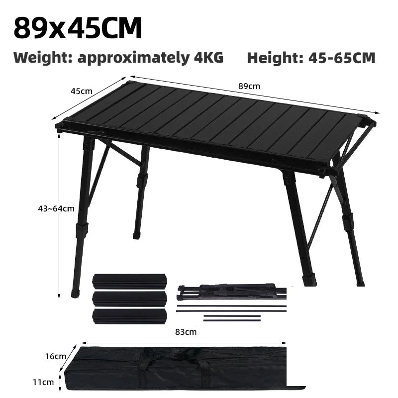 Folding IGT Camping Table with Adjustable Legs