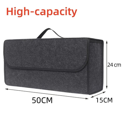 Car Trunk Organizer with Anti-Slip Large Storage