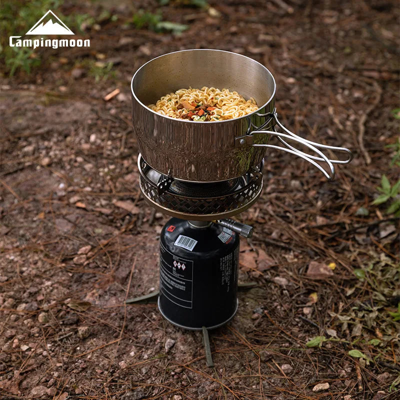 Portable Backpacking Gas Stove for Fast Outdoor Cooking