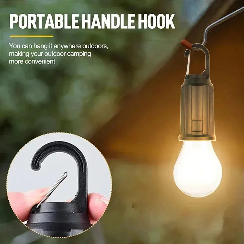 Solar Camping Lantern with Hook for Reliable Outdoor Light