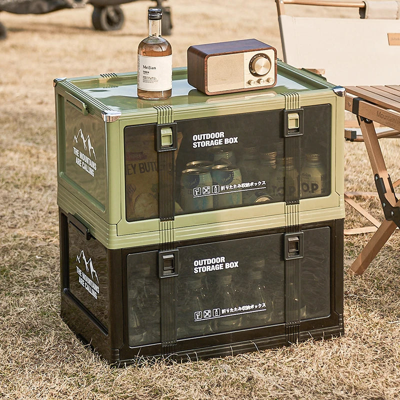Foldable Camping Storage Box with Lid for Easy Organization