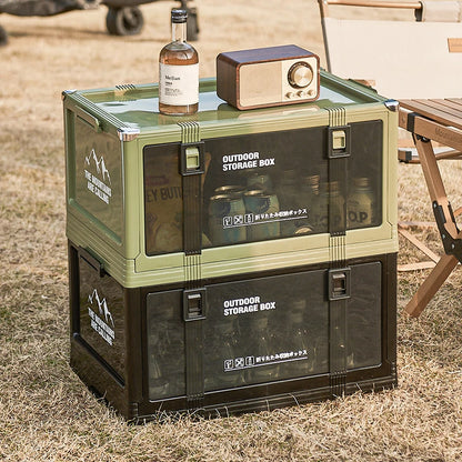 Foldable Camping Storage Box with Lid for Easy Organization