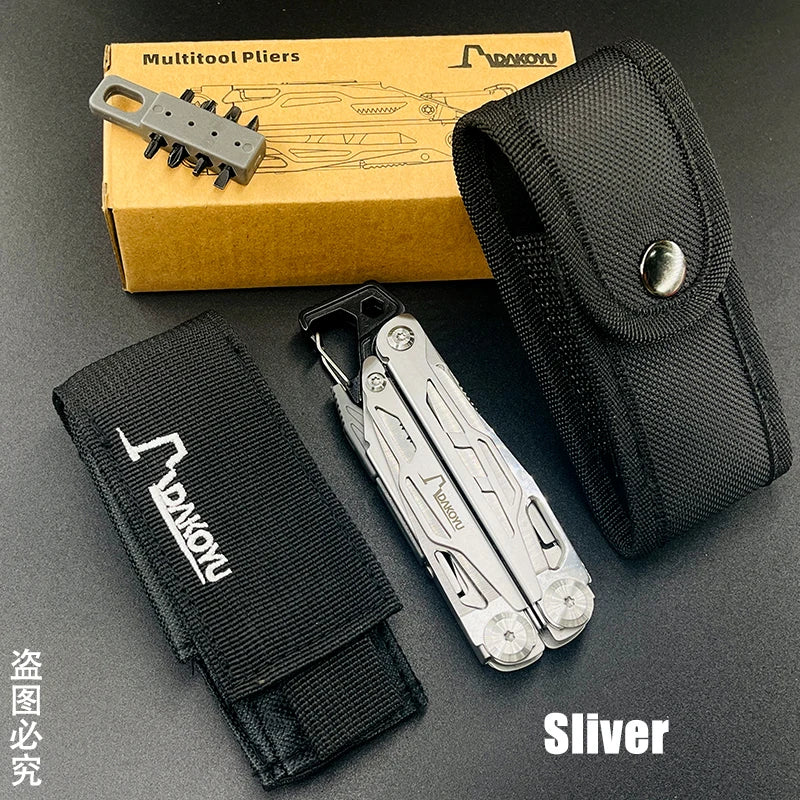 Camping Multitool Pliers with Emergency Whistle