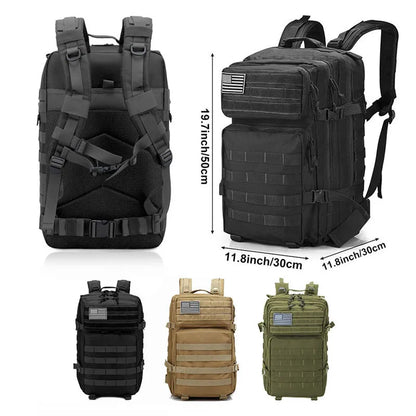 Tactical Backpack 50L Large Capacity Waterproof Carry