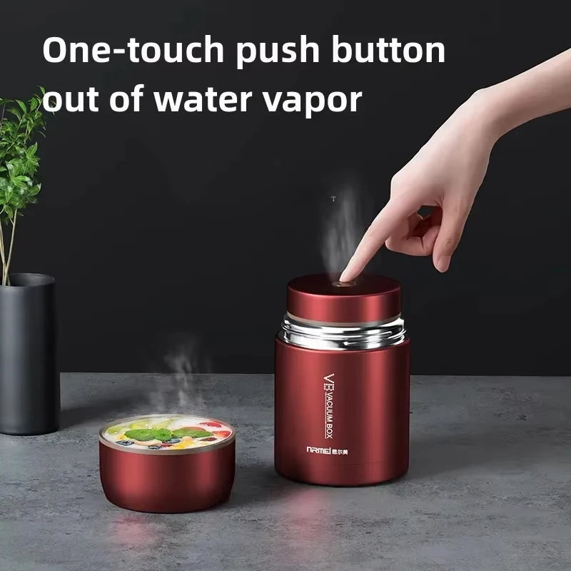 Stainless Steel Food Thermos Keeps Meals Hot & Fresh