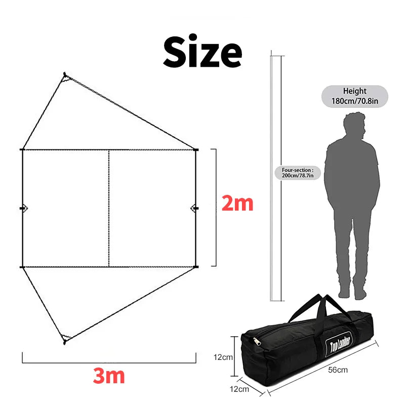 Car Side Awning Waterproof UV Sun Shelter