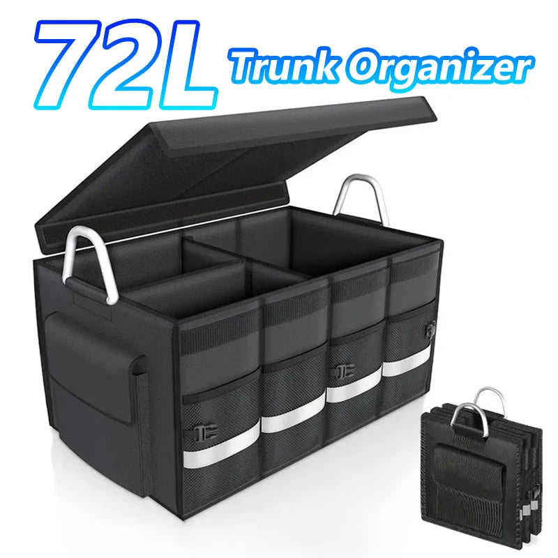 Car Trunk Organizer with Large Foldable Storage