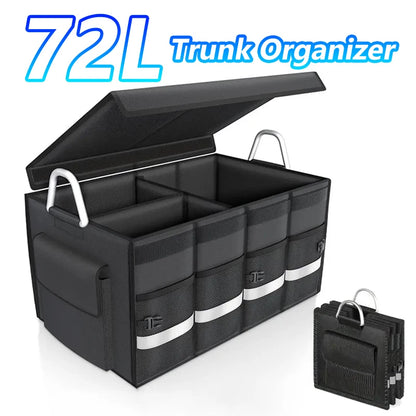 Car Trunk Organizer with Large Foldable Storage