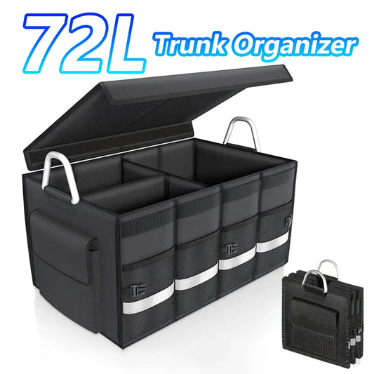 Car Trunk Organizer with Large Foldable Storage