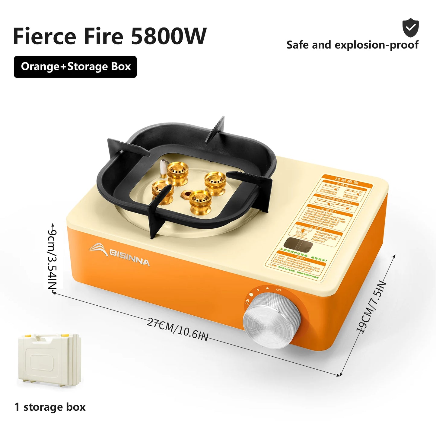 Portable Camping Gas Stove for Fast Outdoor Cooking