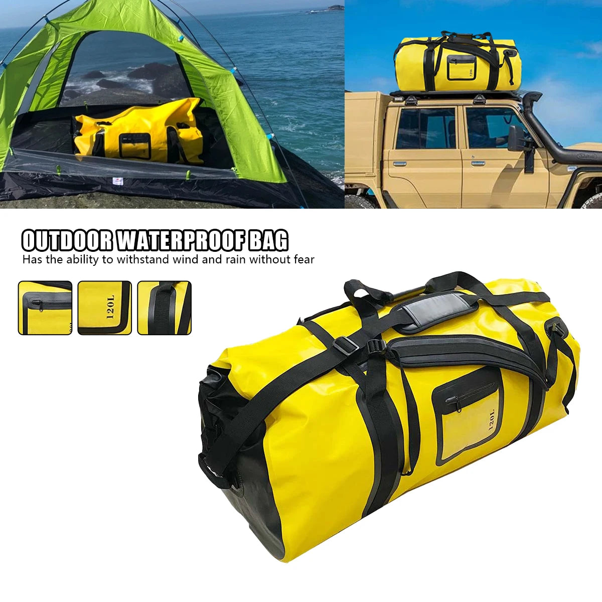 Waterproof Dry Bag 66L – Heavy-Duty Travel Storage