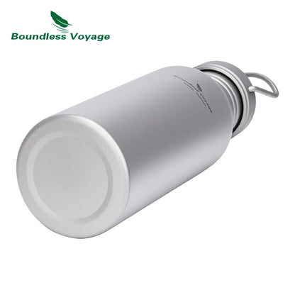 Titanium Wide Mouth Water Bottle – Durable & Lightweight