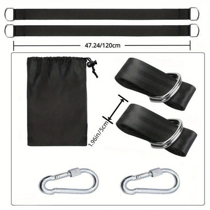Portable Outdoor Swing Hammock with Safety Belt