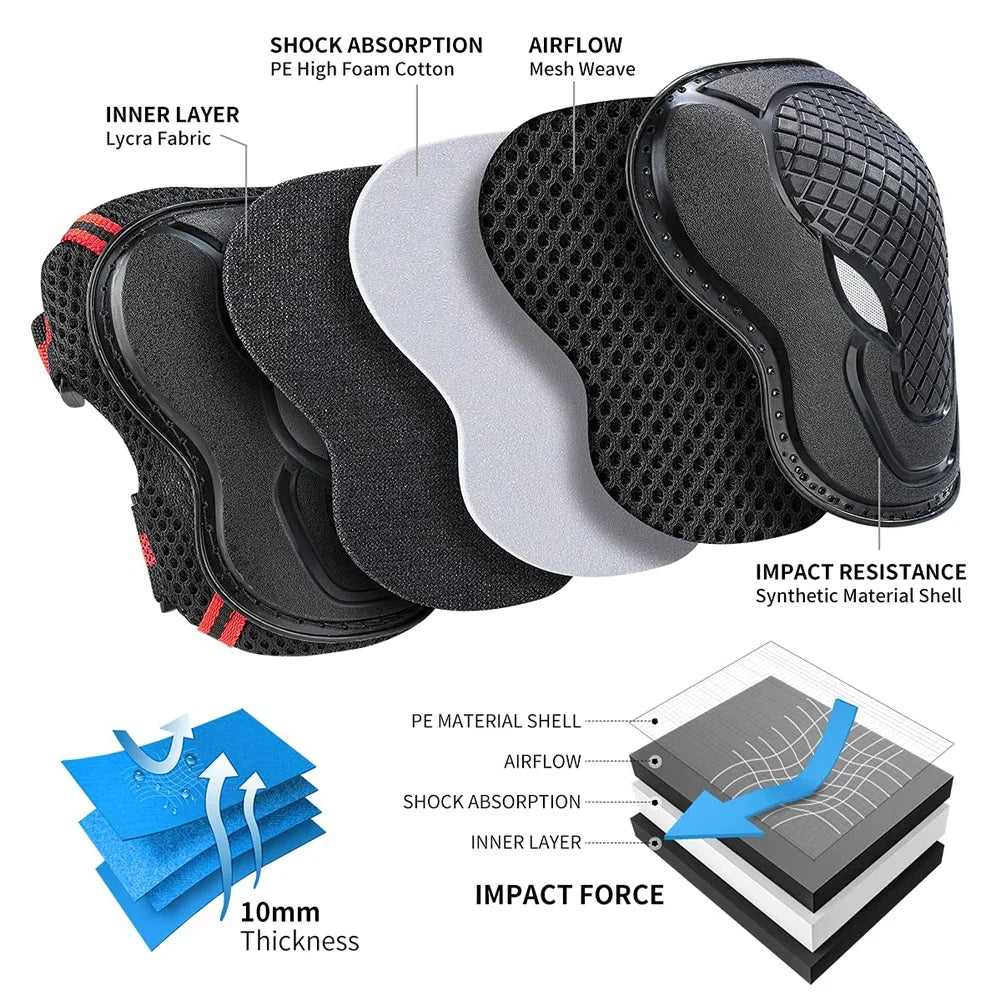 Kids Protective Gear Set – Knee, Elbow & Wrist Pads
