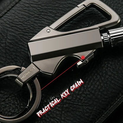 Portable Camping Match Keychain – Metal Fuel Lighter Tool
