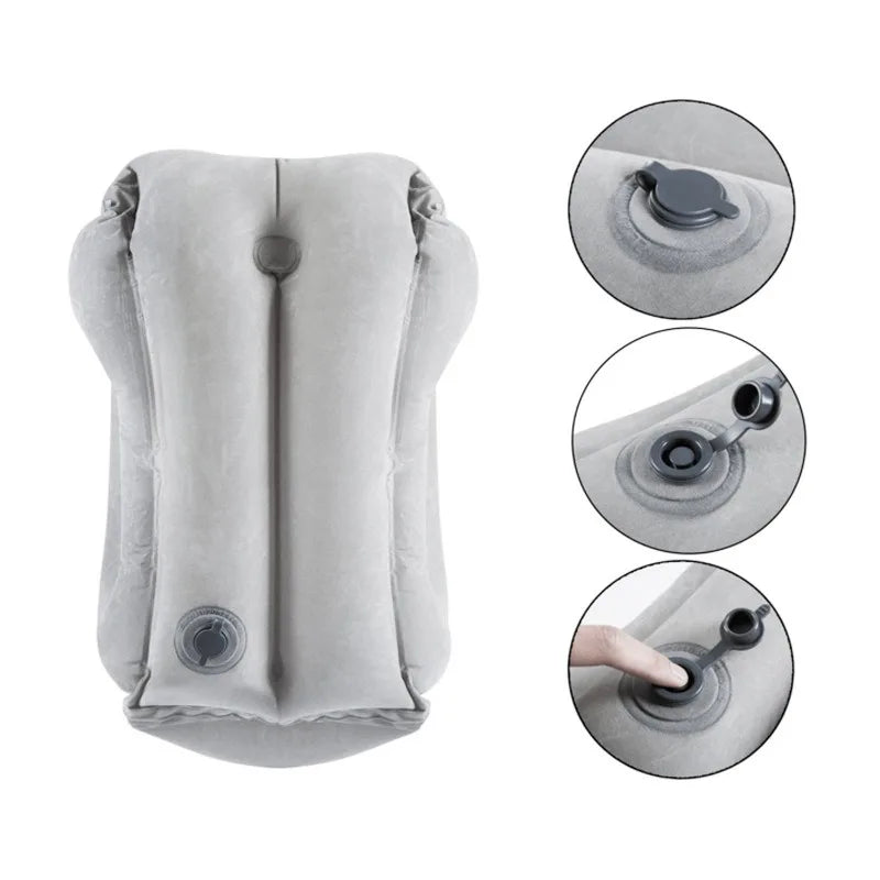 Inflatable Travel Pillow with Chin Support Comfort