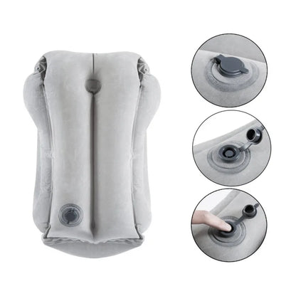 Inflatable Travel Pillow with Chin Support Comfort