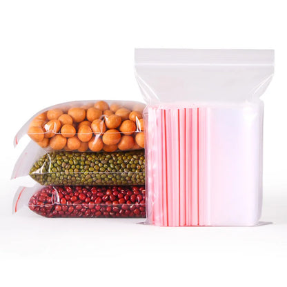 Zip Lock Food Storage Bags Leakproof Reusable
