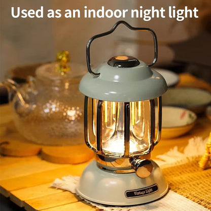 Portable Outdoor Camping Lantern USB Rechargeable Waterproof Light