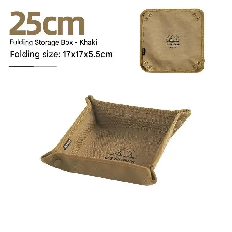 Portable Folding Camping Storage Tray – Stackable Organizer