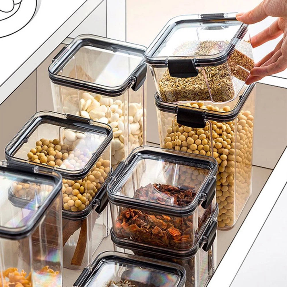 Large Capacity Sealed Food Storage Jars – Keep Food Fresh
