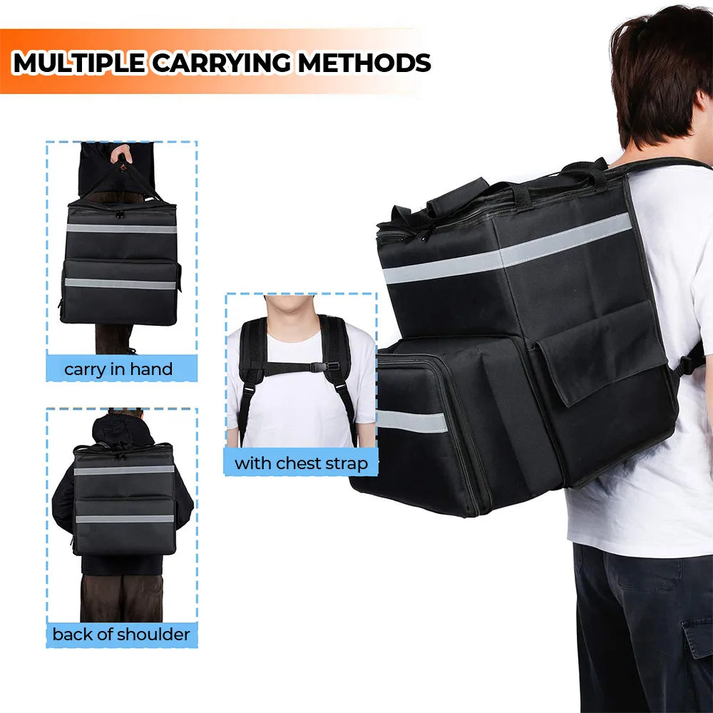 56L Thermal Food Delivery Backpack – Keeps Meals Fresh