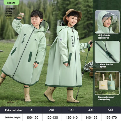 Full Body Rain Poncho with Backpack Protection