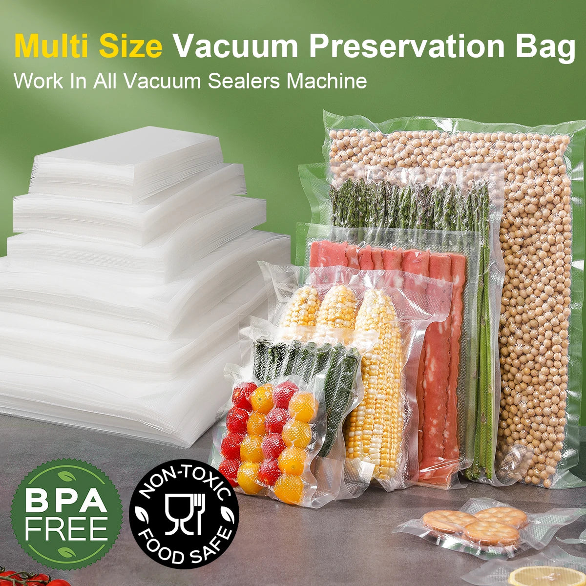 Vacuum Sealer Bags – BPA-Free Food Storage Pack