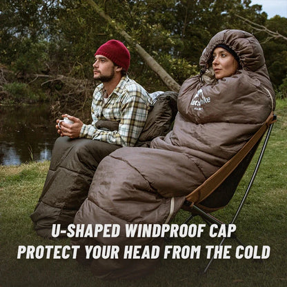 Ultralight Waterproof Cotton Sleeping Bag for Camping Comfort