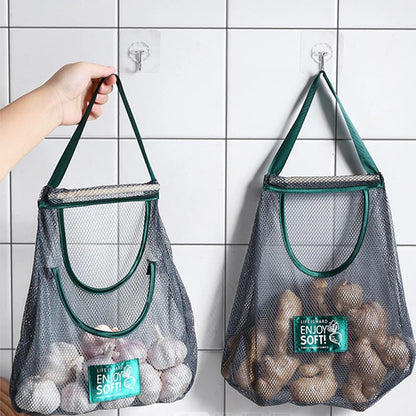 Hanging Mesh Storage Bag Keeps Produce Fresh