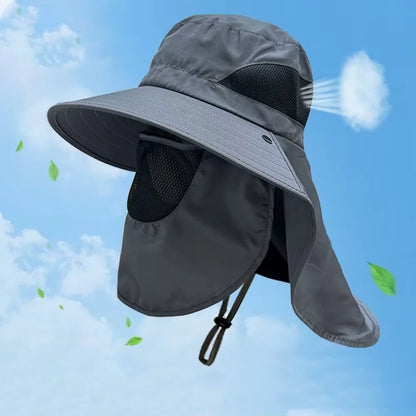 Sun Hat with Neck Flap UV Protection