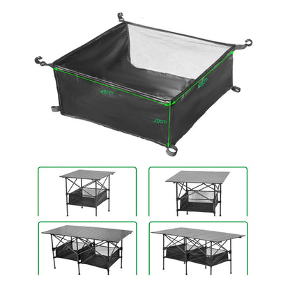 Camping Table Hanging Net Organizer Large Storage