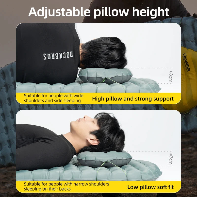 Inflatable Travel Pillow for Camping & Neck Support