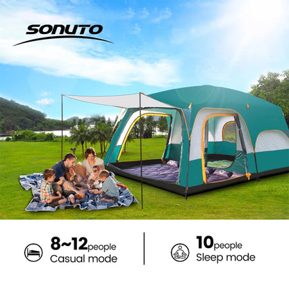 4 Season Family Camping Tent Large Waterproof Shelter