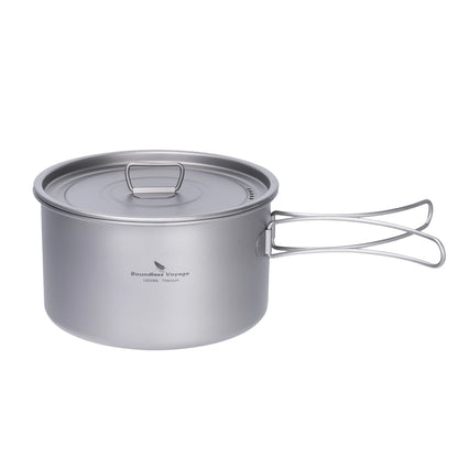 Titanium Outdoor Cooking Pot – Lightweight & Portable