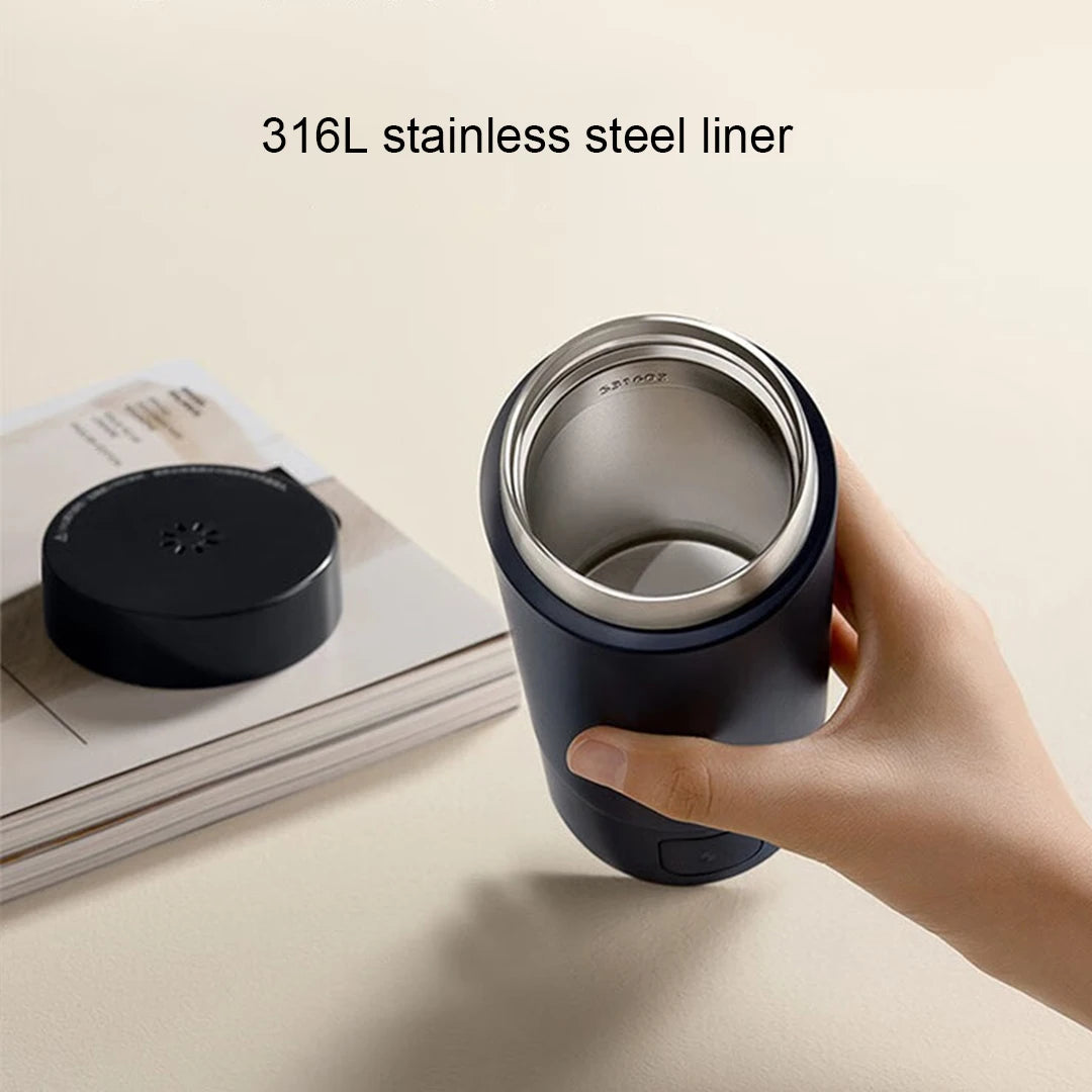 Portable Electric Kettle 2-in-1 Smart Thermos 350mL