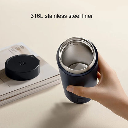 Portable Electric Kettle 2-in-1 Smart Thermos 350mL