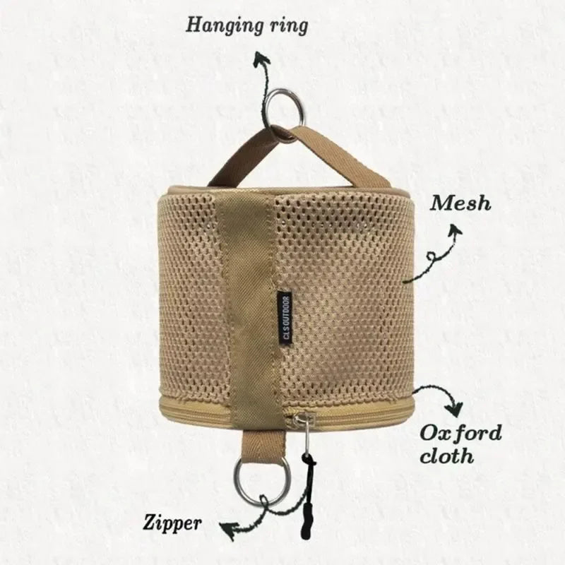 Camping Toilet Paper Holder Portable Hanging Organizer
