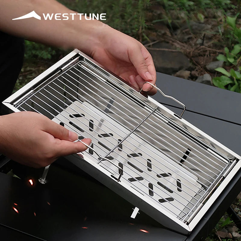 Portable Charcoal BBQ Grill – Foldable Camping Stove
